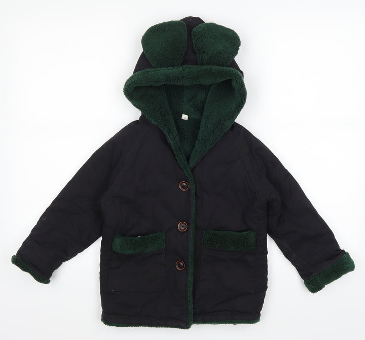 ss Girls Black   Jacket  Size 8 Years