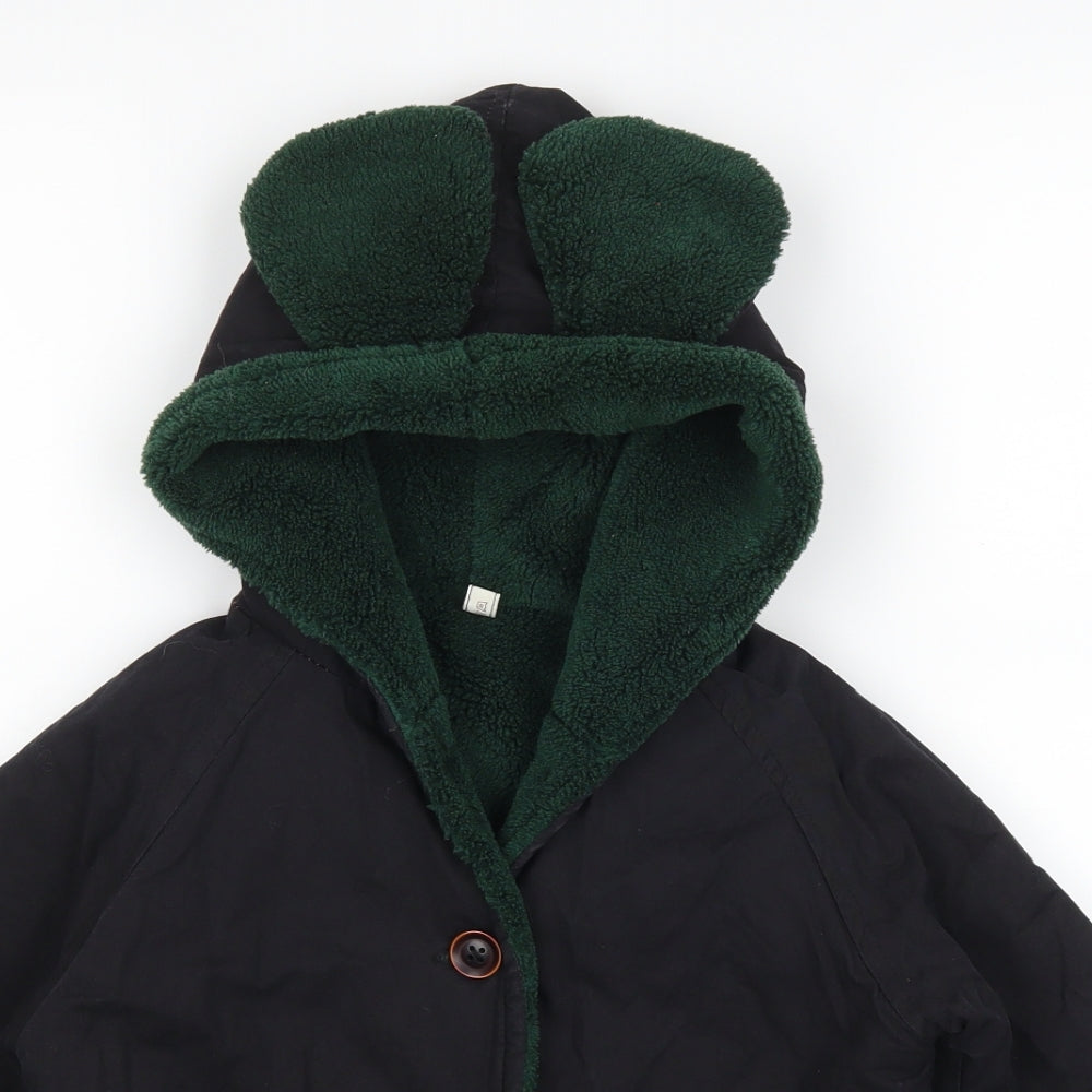 ss Girls Black   Jacket  Size 8 Years