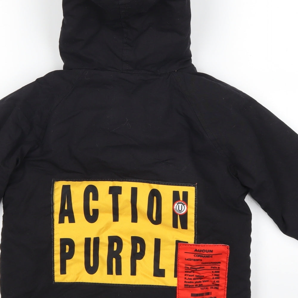 ss Girls Black   Jacket  Size 8 Years