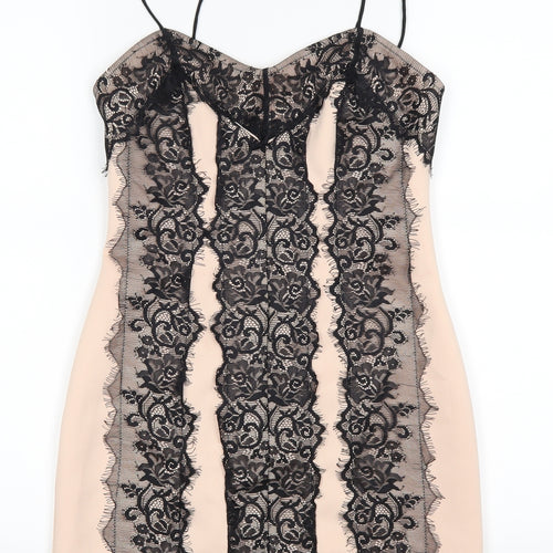 Topshop Womens Pink   Bodycon  Size 8
