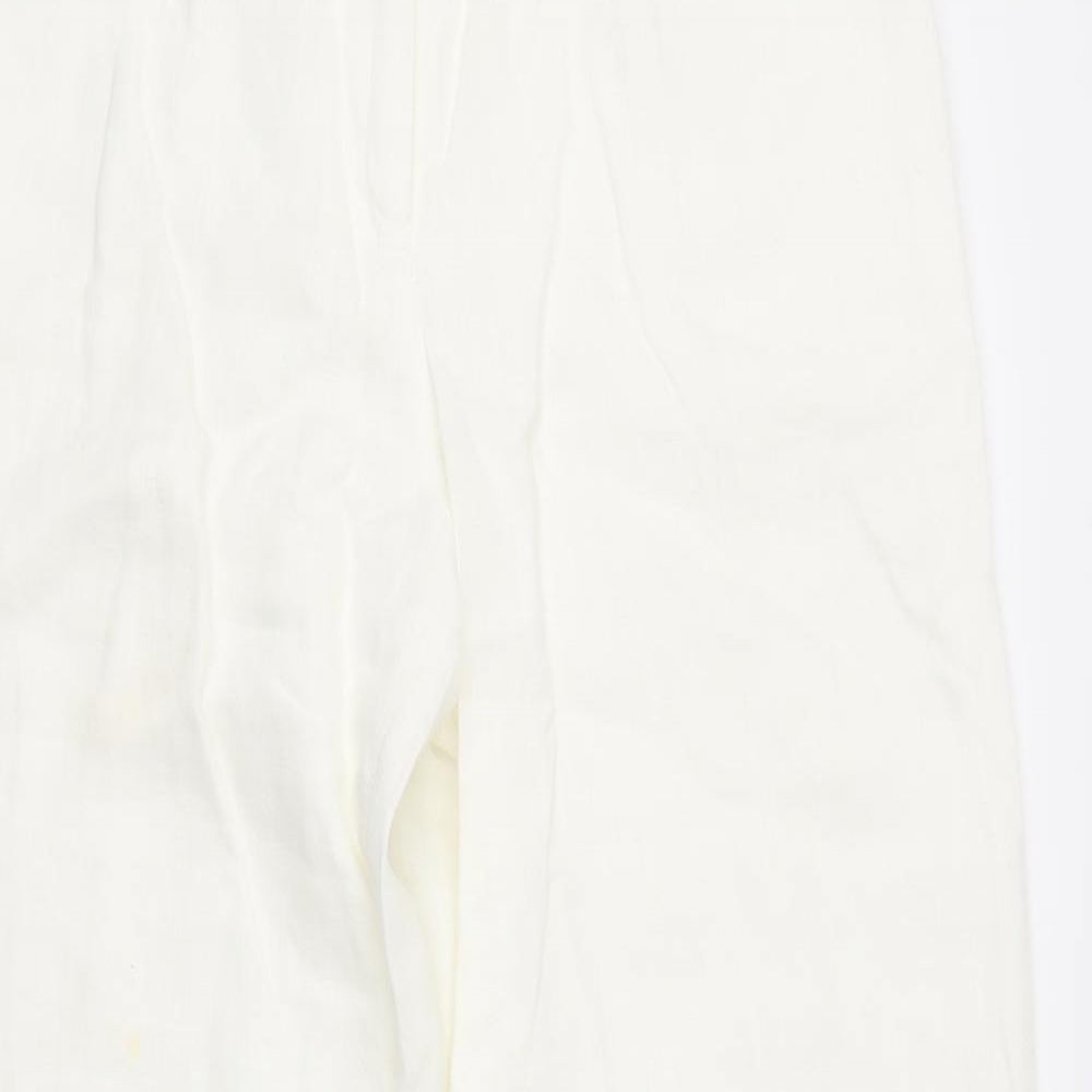 NEXT Womens White   Trousers  Size 12 L31 in