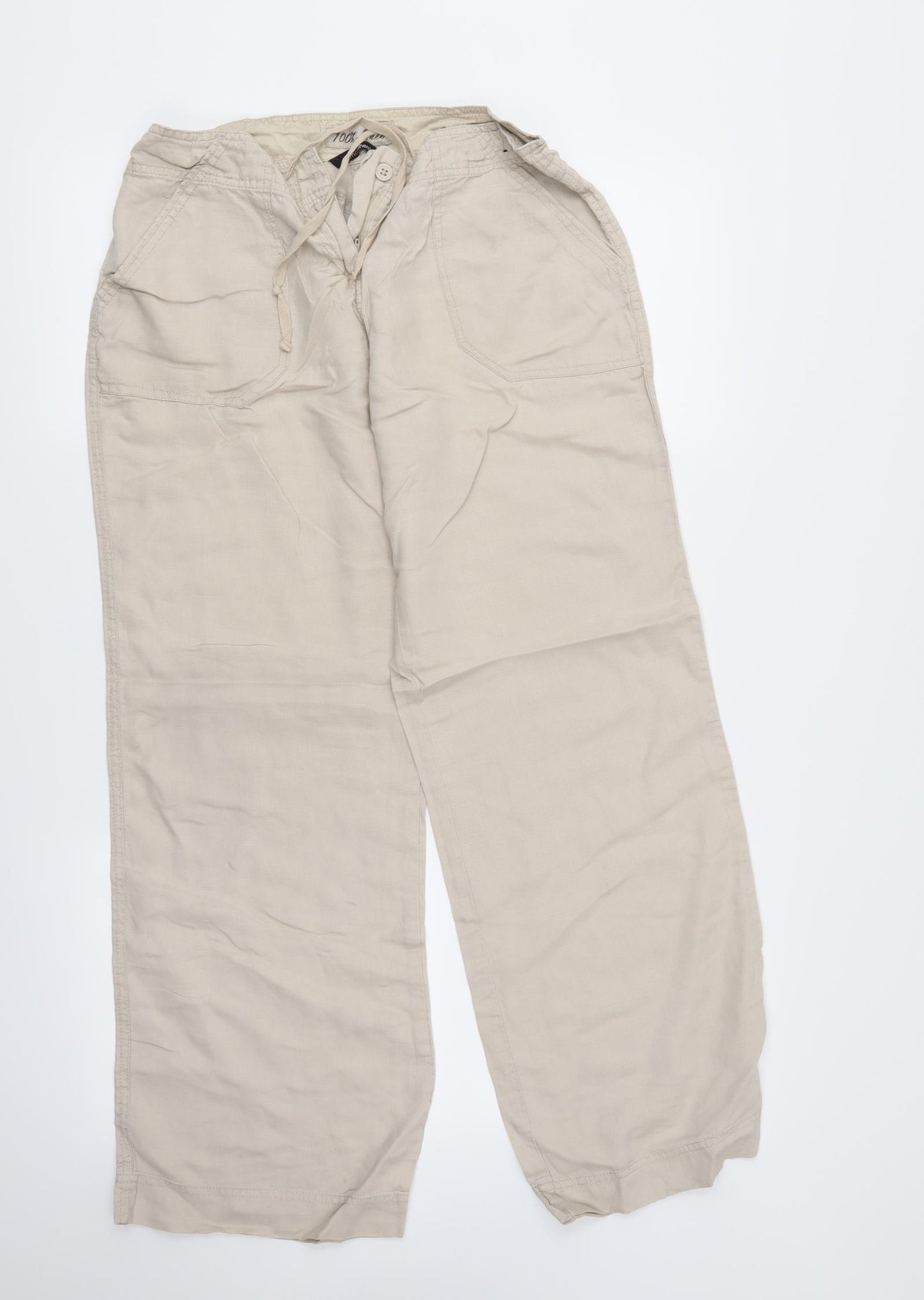 Atmosphere Womens Ivory   Trousers  Size 10 L30 in