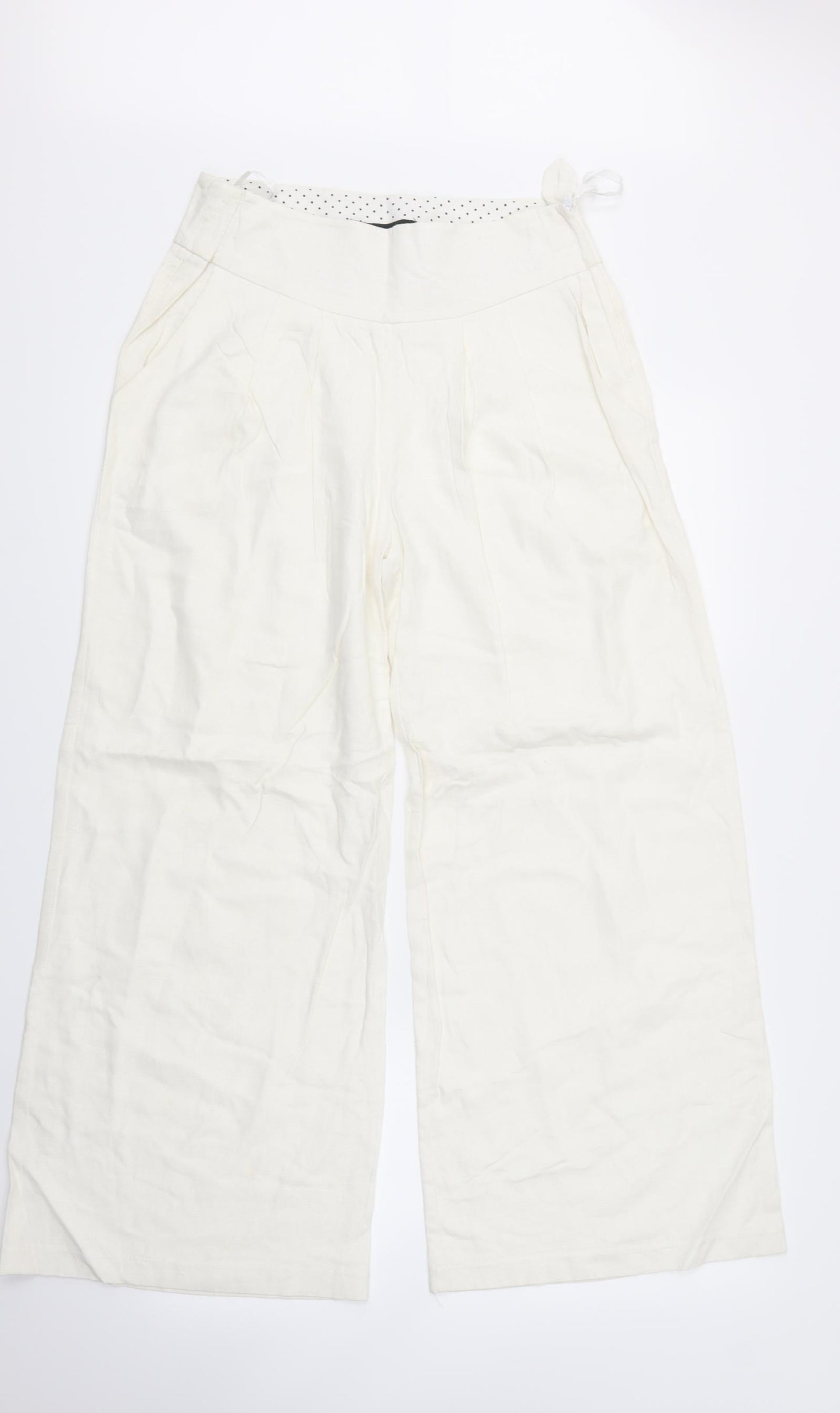 Dorothy Perkins Womens White   Trousers  Size 10 L27 in
