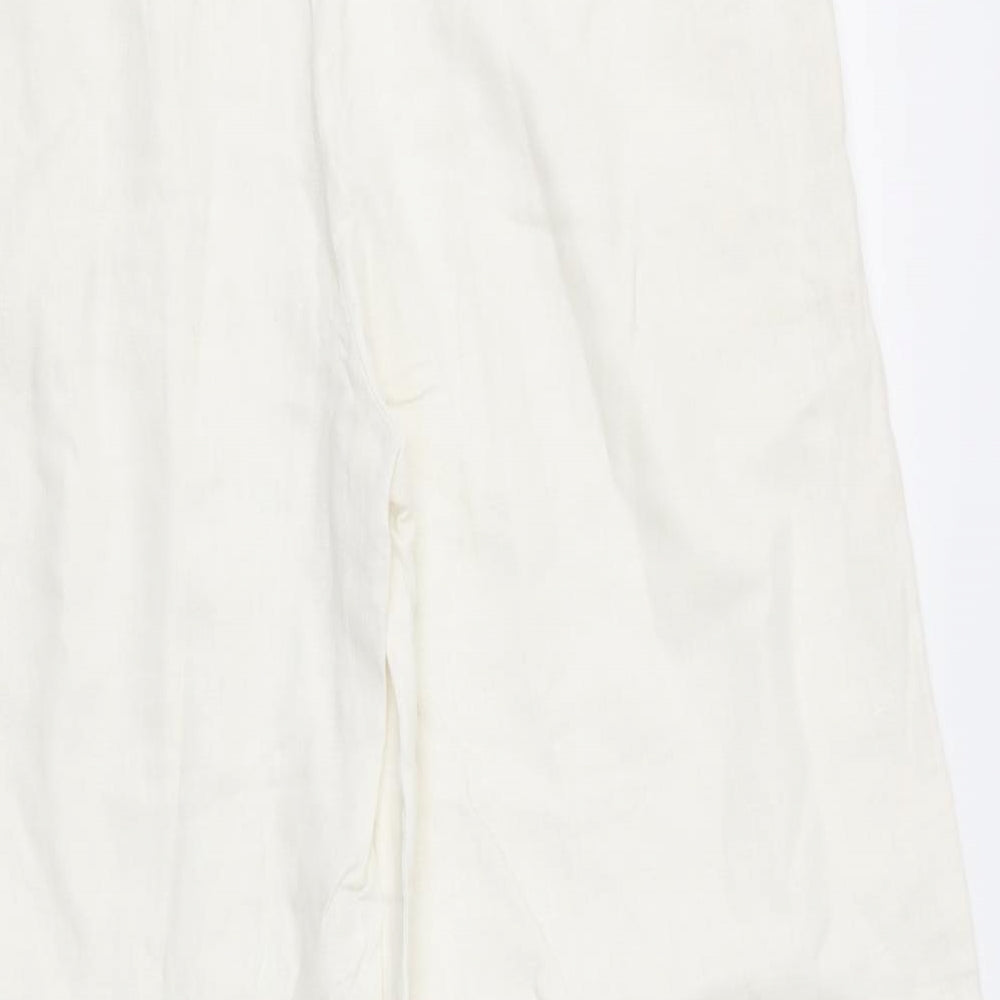Dorothy Perkins Womens White   Trousers  Size 10 L27 in