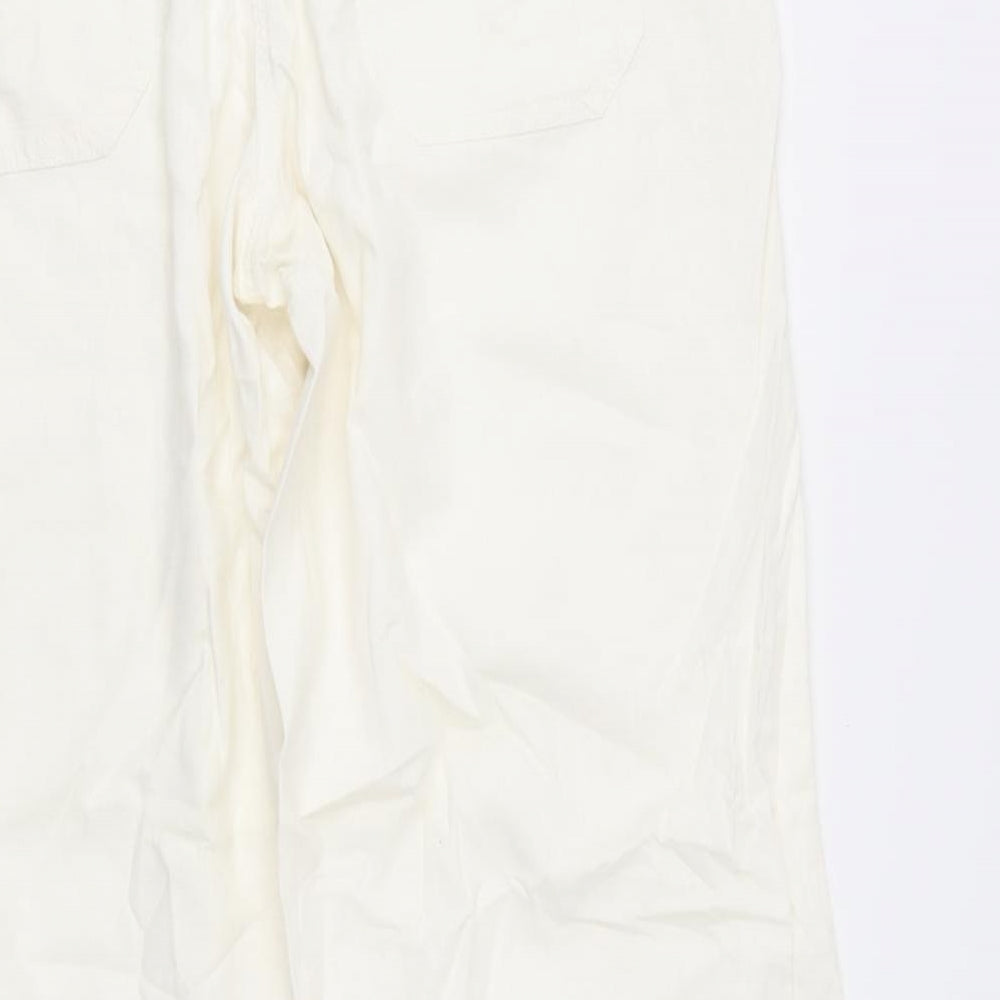 NEXT Womens White   Trousers  Size 16 L30.5 in