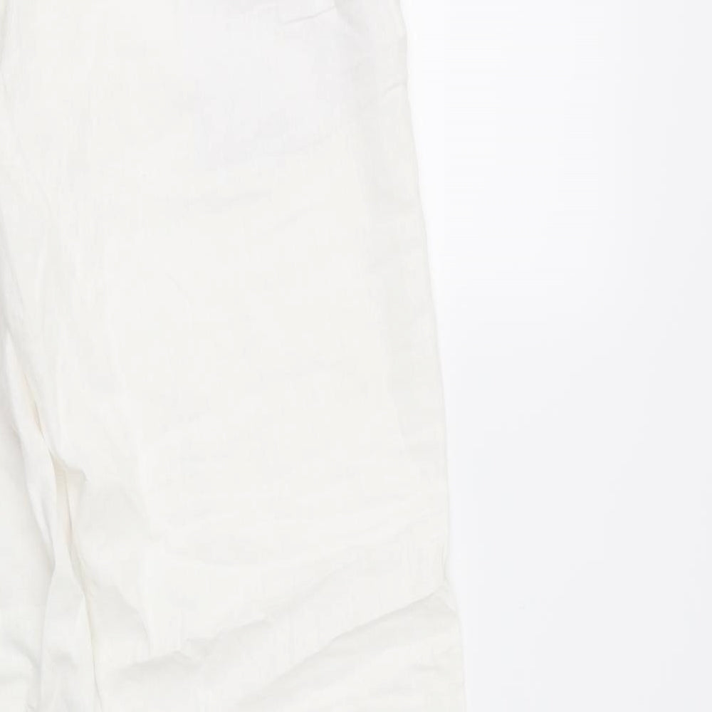ESMARA Womens White   Cargo Trousers Size 18 L30 in