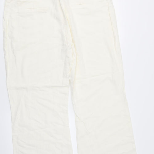 Debehams Womens White   Trousers  Size 16 L26 in