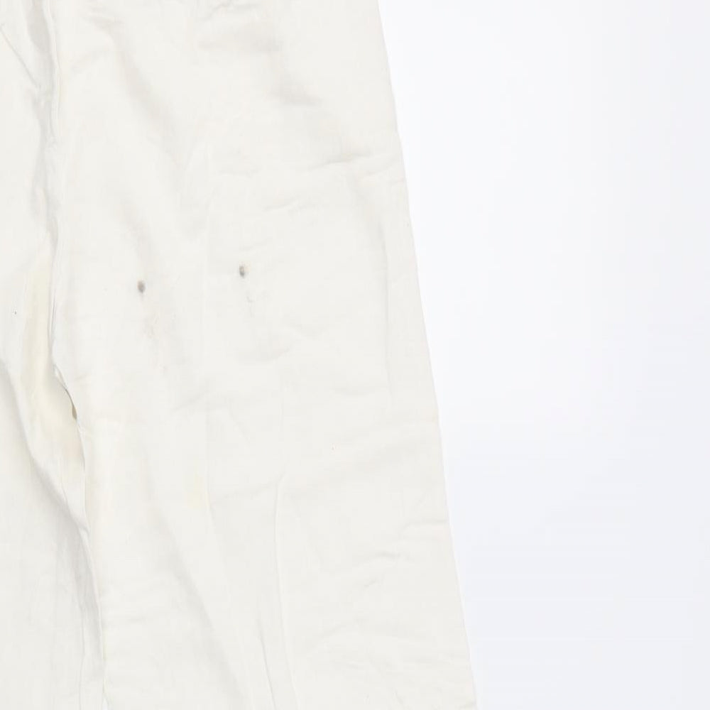 George Womens White   Trousers  Size 12 L28.5 in