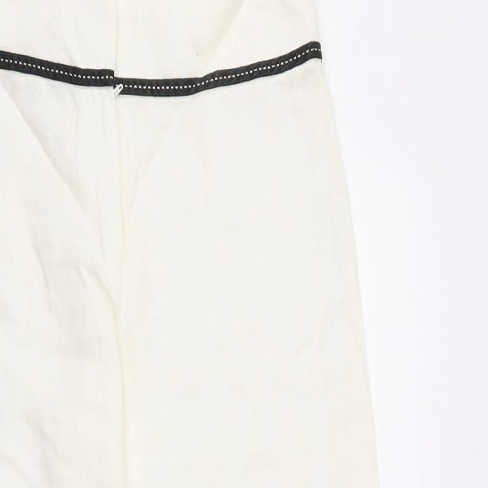 George Womens White   Trousers  Size 10 L30 in