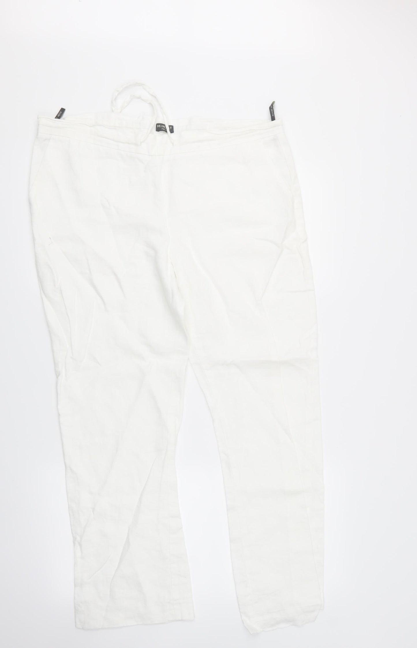 MINUTE Womens White   Trousers  Size 10 L29 in