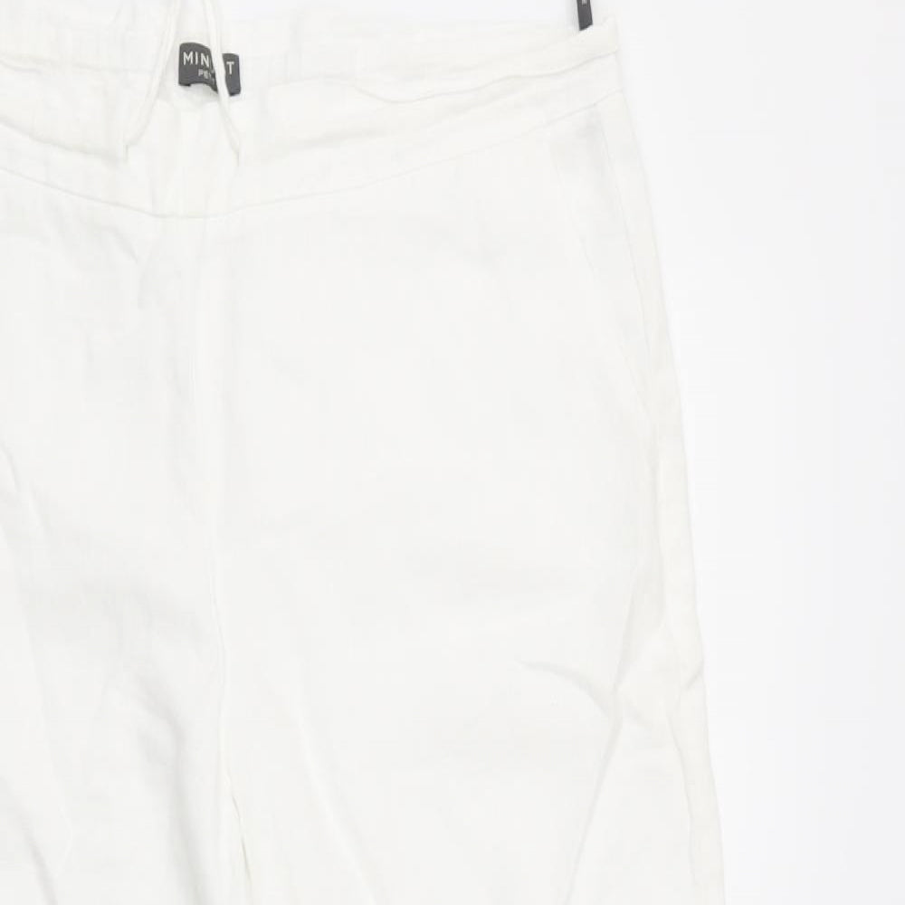 MINUTE Womens White   Trousers  Size 10 L29 in