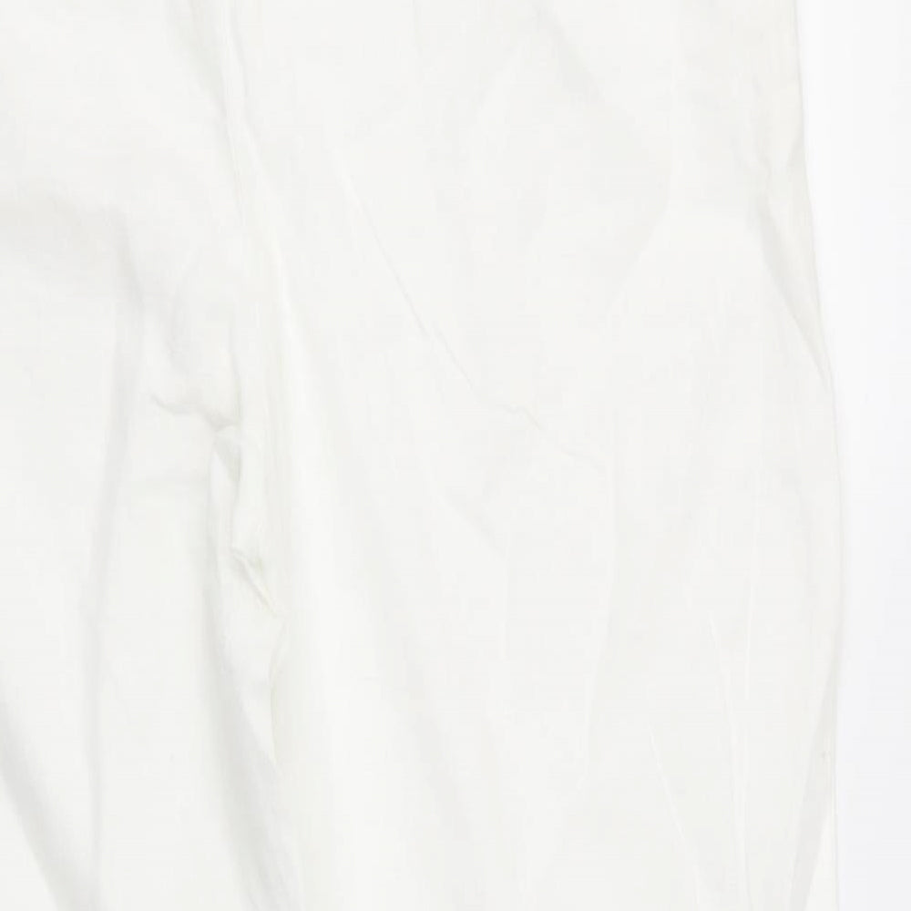MINUTE Womens White   Trousers  Size 10 L29 in