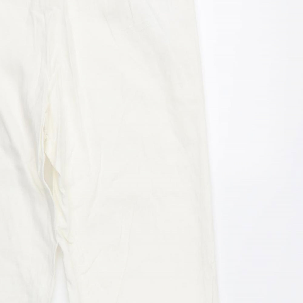 NEXT Womens White   Trousers  Size 4 L30 in