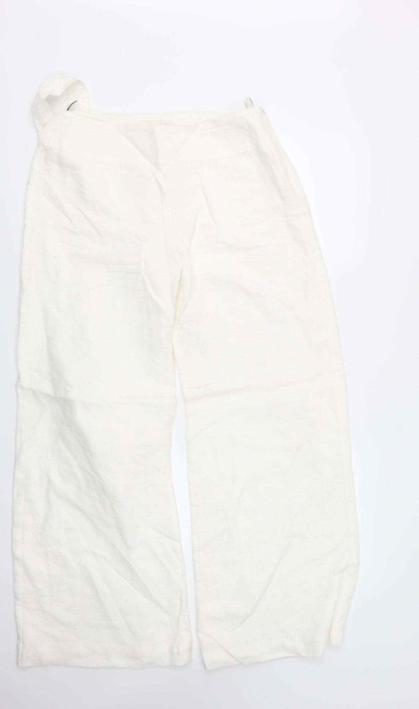 Kaliko Womens White   Trousers  Size 12 L29 in