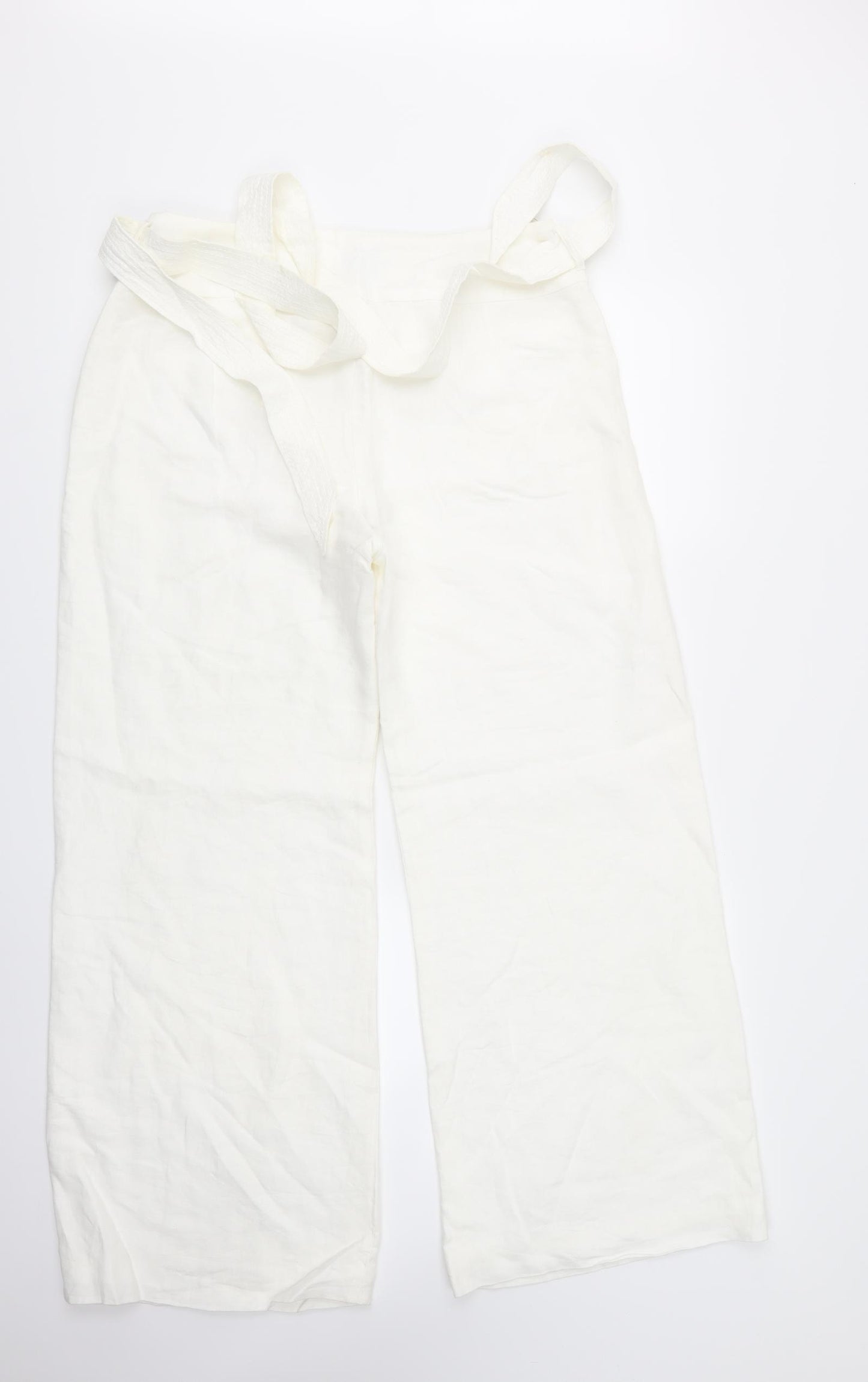 Kaliko Womens White   Trousers  Size 12 L29 in