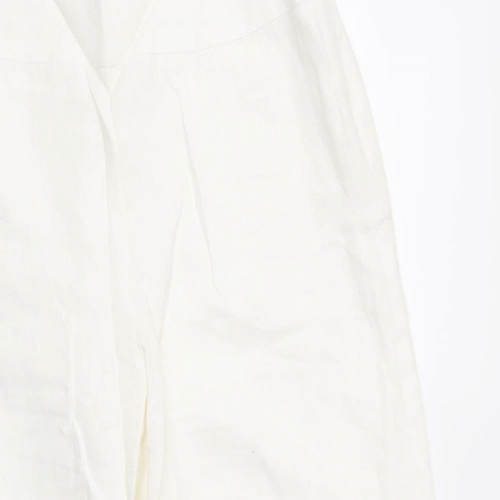 Kaliko Womens White   Trousers  Size 12 L29 in