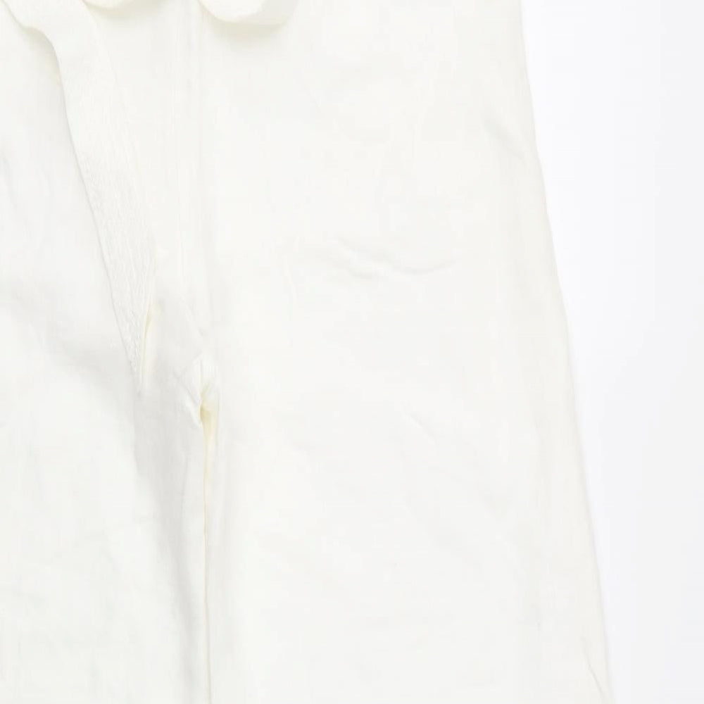 Kaliko Womens White   Trousers  Size 12 L29 in