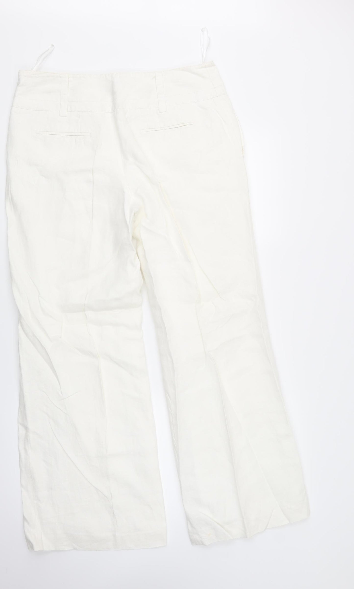 NEXT Womens White   Trousers  Size 14 L30 in