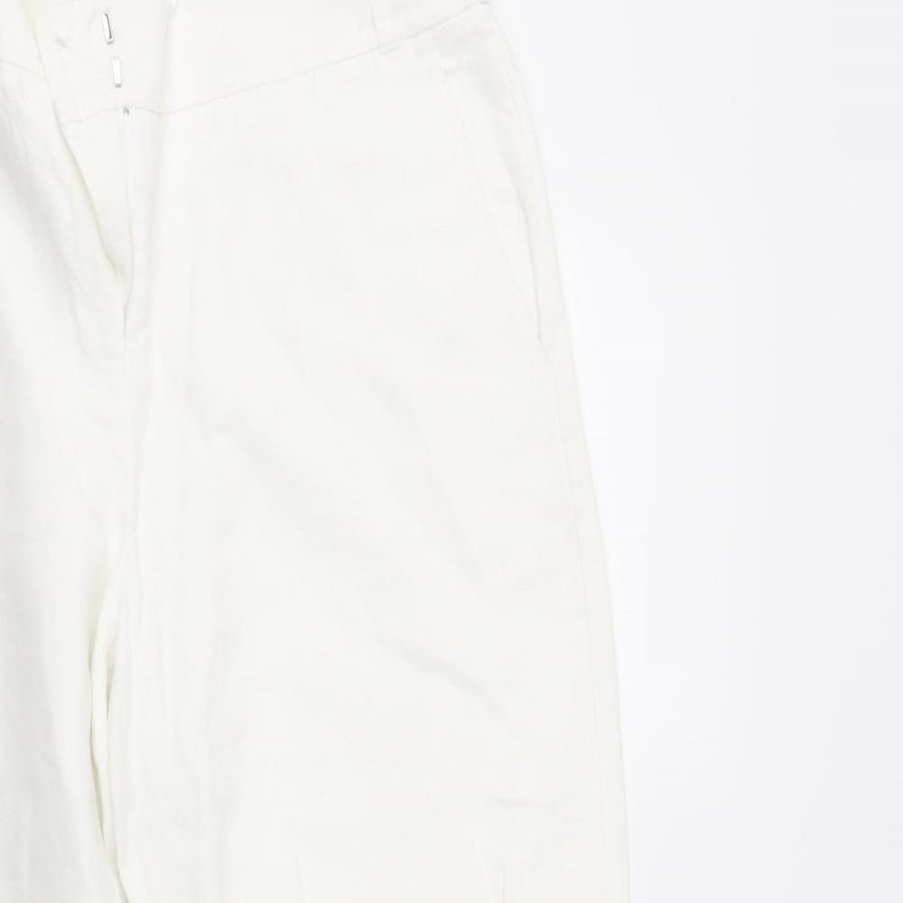 Fenn Wright Manson Womens White   Trousers  Size 14 L31 in