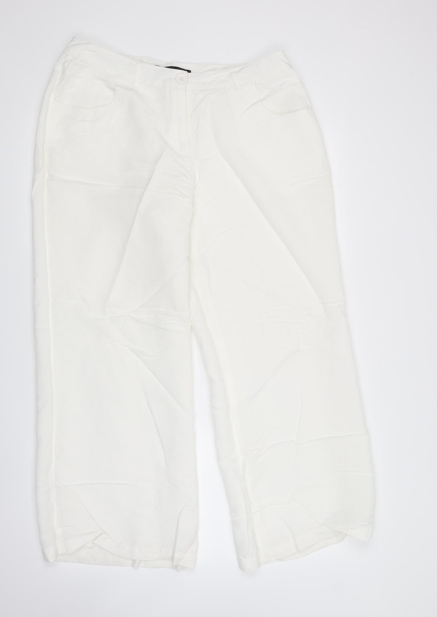 Ashley Stewart Womens White   Trousers  Size 12 L28.5 in