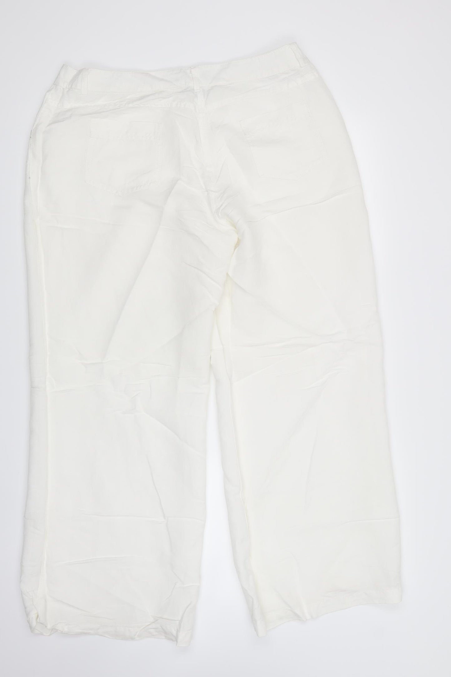 Ashley Stewart Womens White   Trousers  Size 12 L28.5 in