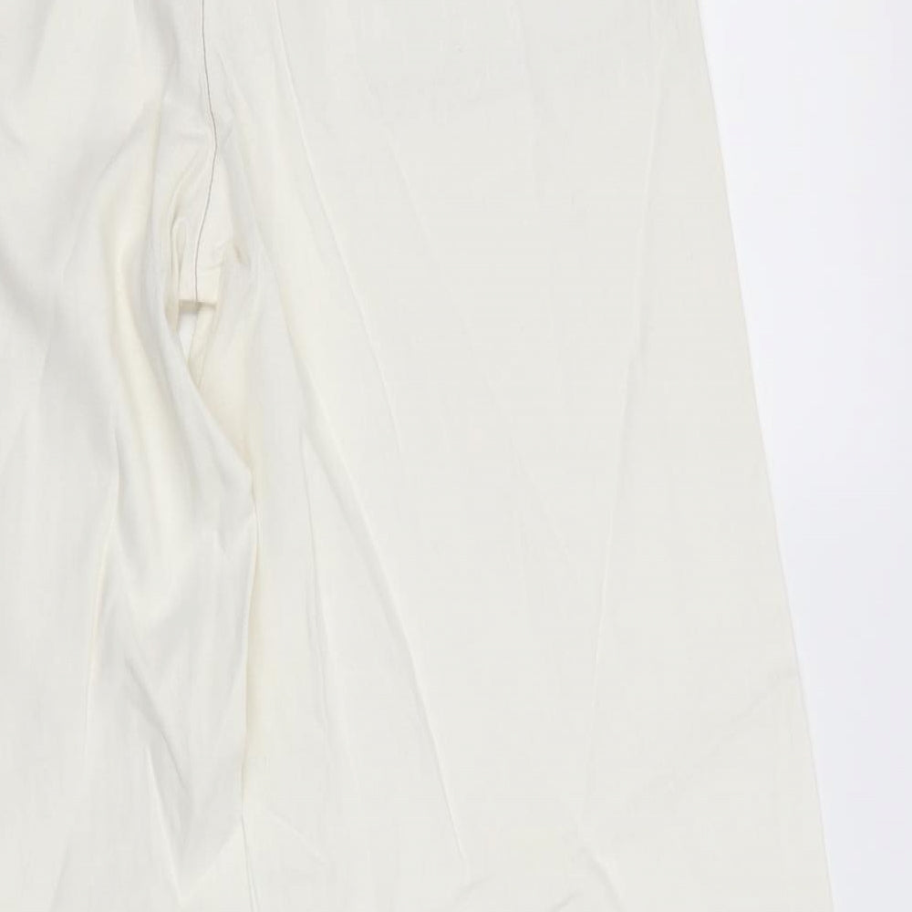 NEXT Womens White   Trousers  Size 12 L31 in