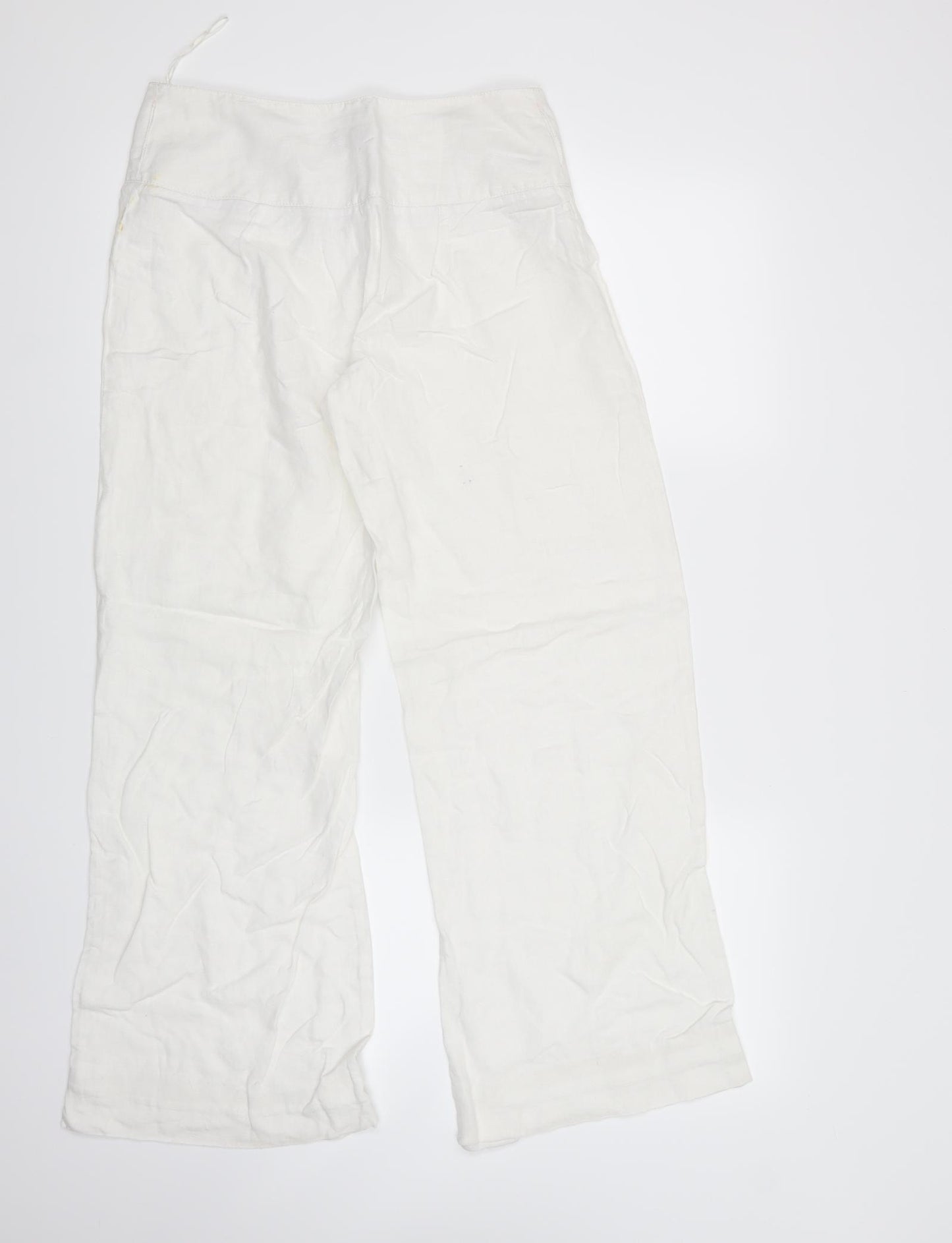 Oasis Womens White   Trousers  Size 36 L28 in
