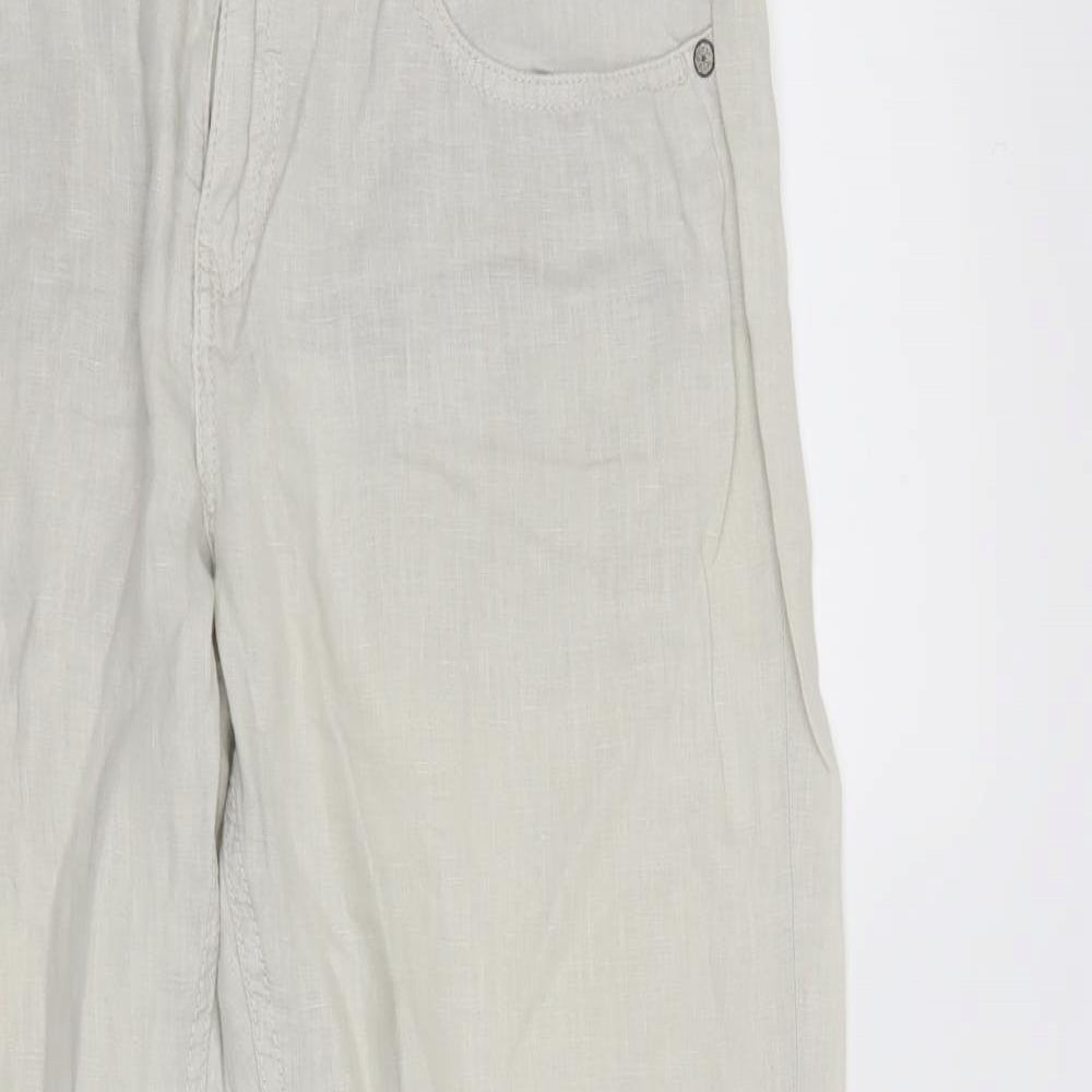 Indigo Womens Ivory   Trousers  Size 12 L29 in