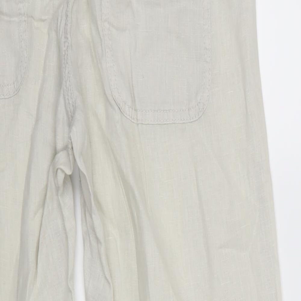 Indigo Womens Ivory   Trousers  Size 12 L29 in