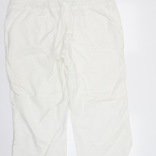 George Womens White   Cropped Trousers Size 20 L26 in