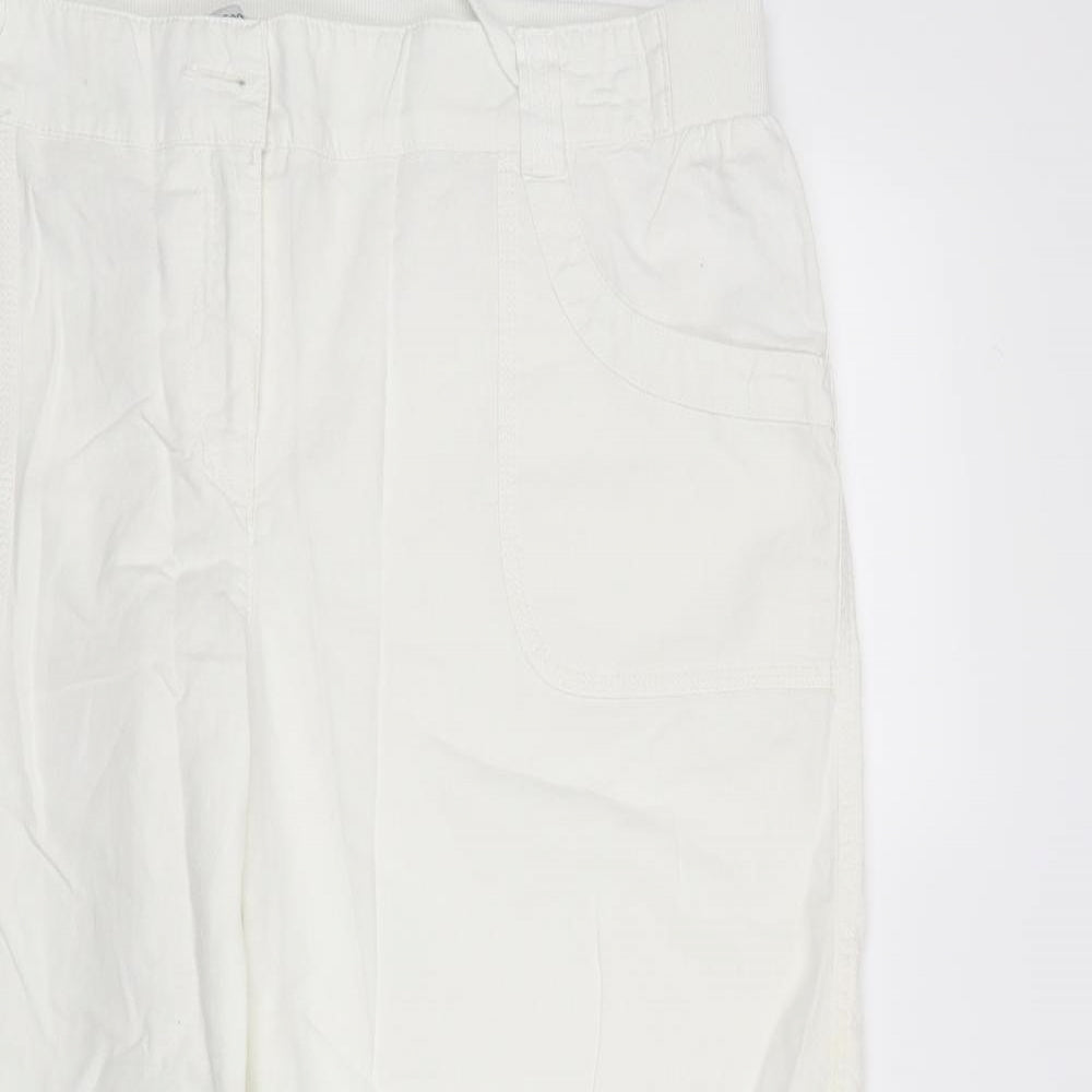 George Womens White   Cropped Trousers Size 20 L26 in