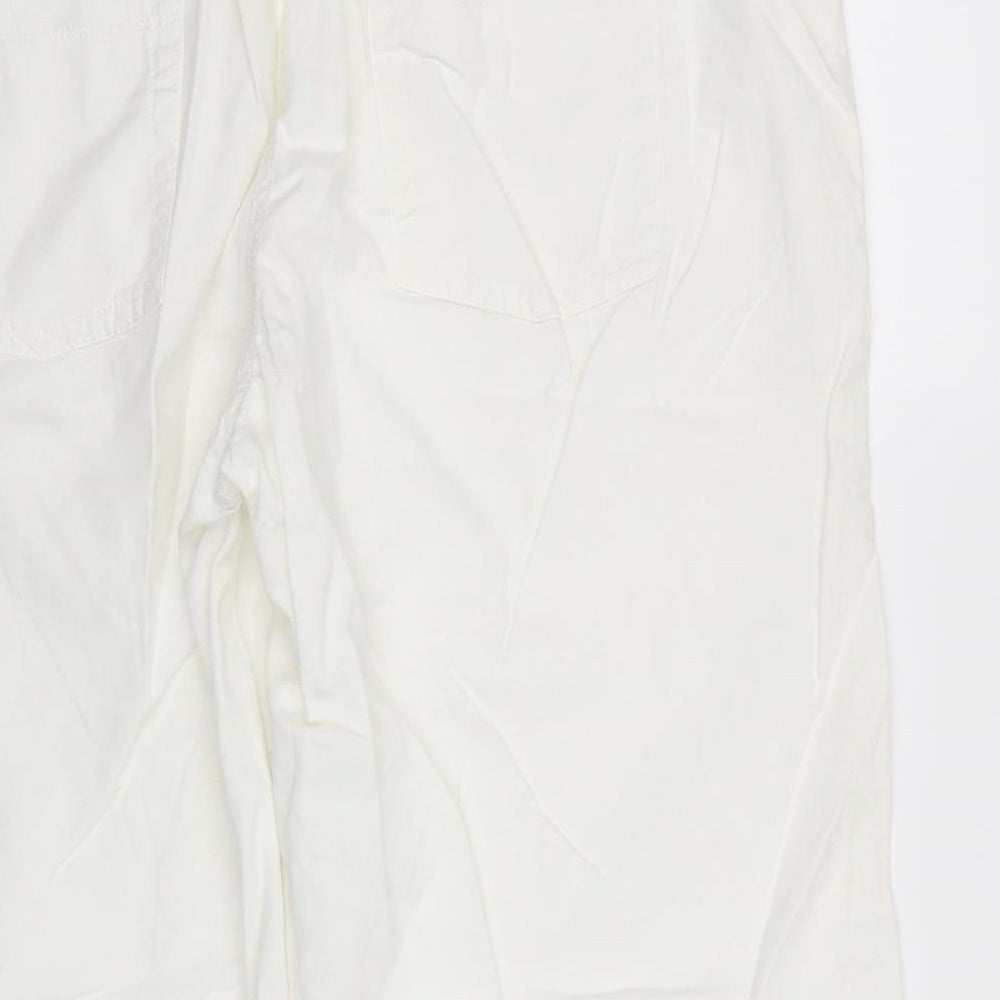 George Womens White   Cropped Trousers Size 20 L26 in