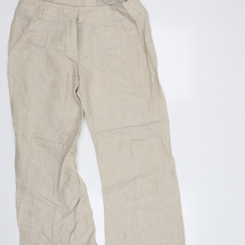 MINUET Womens Beige   Trousers  Size 14 L27 in