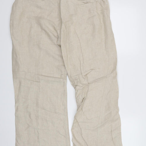 MINUET Womens Beige   Trousers  Size 14 L27 in