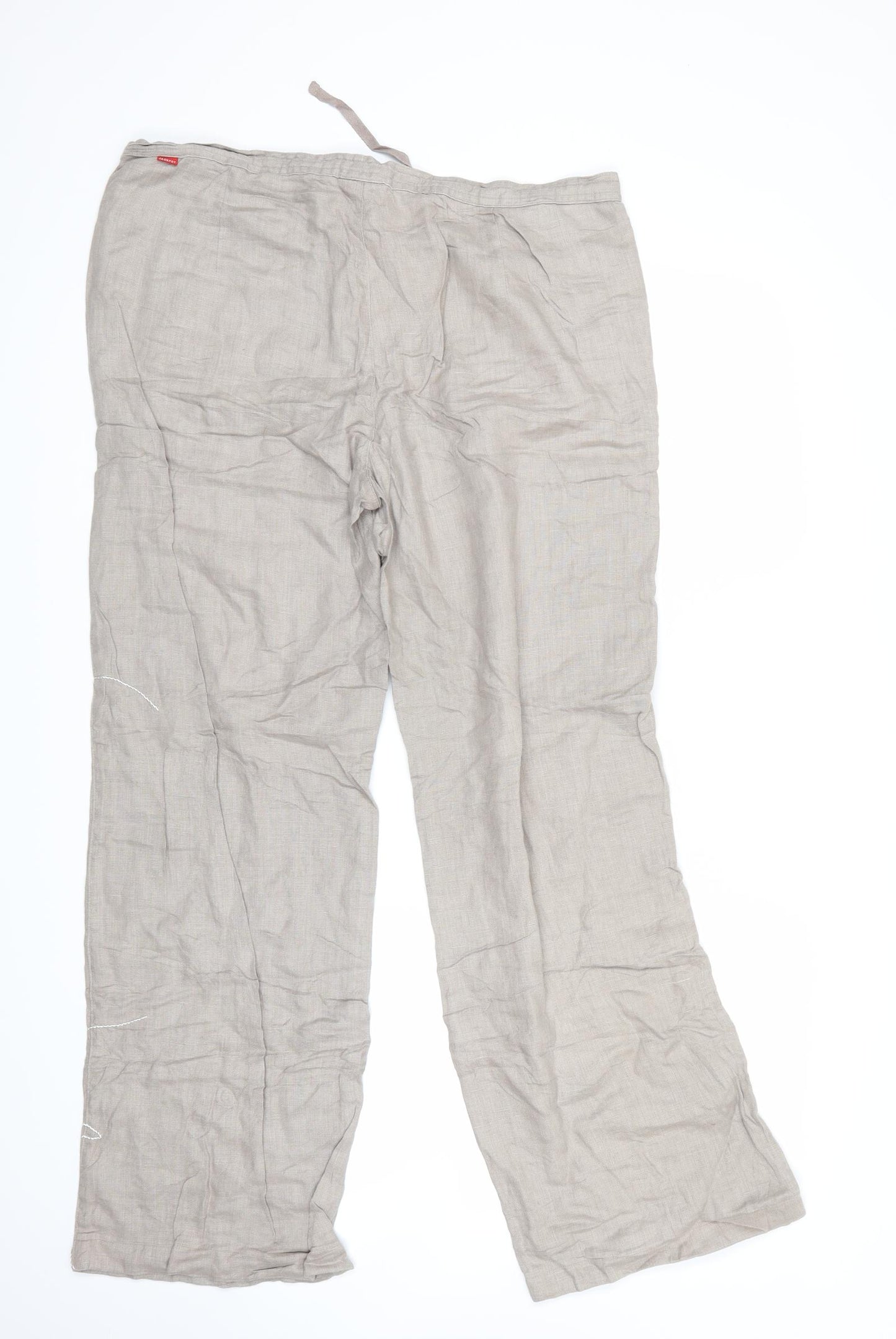 Jackpot Womens Beige Floral  Trousers   L30.5 in