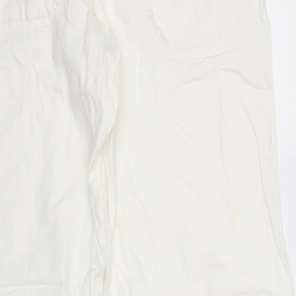 NEXT Womens White   Trousers  Size 14 L30 in