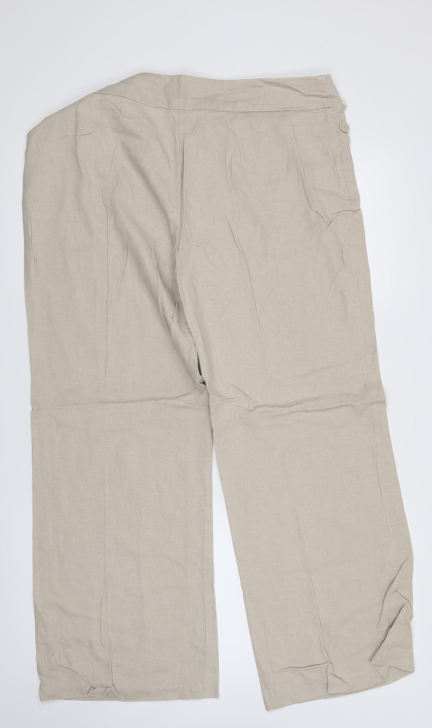 Marks and Spencer Womens Beige   Trousers  Size 16 L29 in