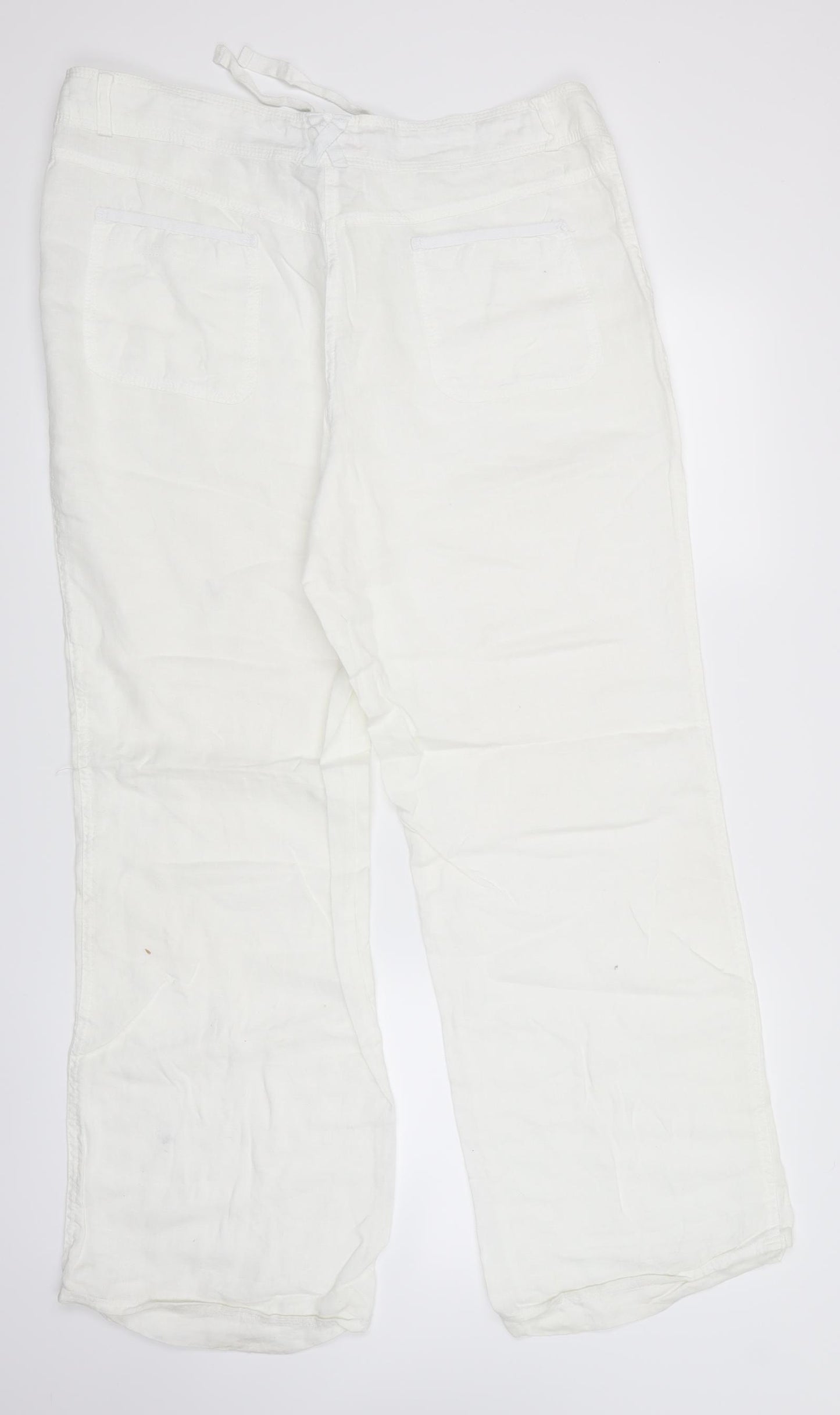 Atmosphere Womens White   Trousers  Size 16 L29 in