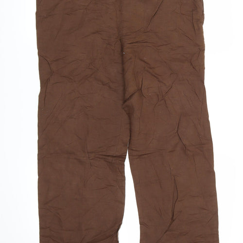 NOW ON Womens Brown   Trousers  Size 12 L31 in