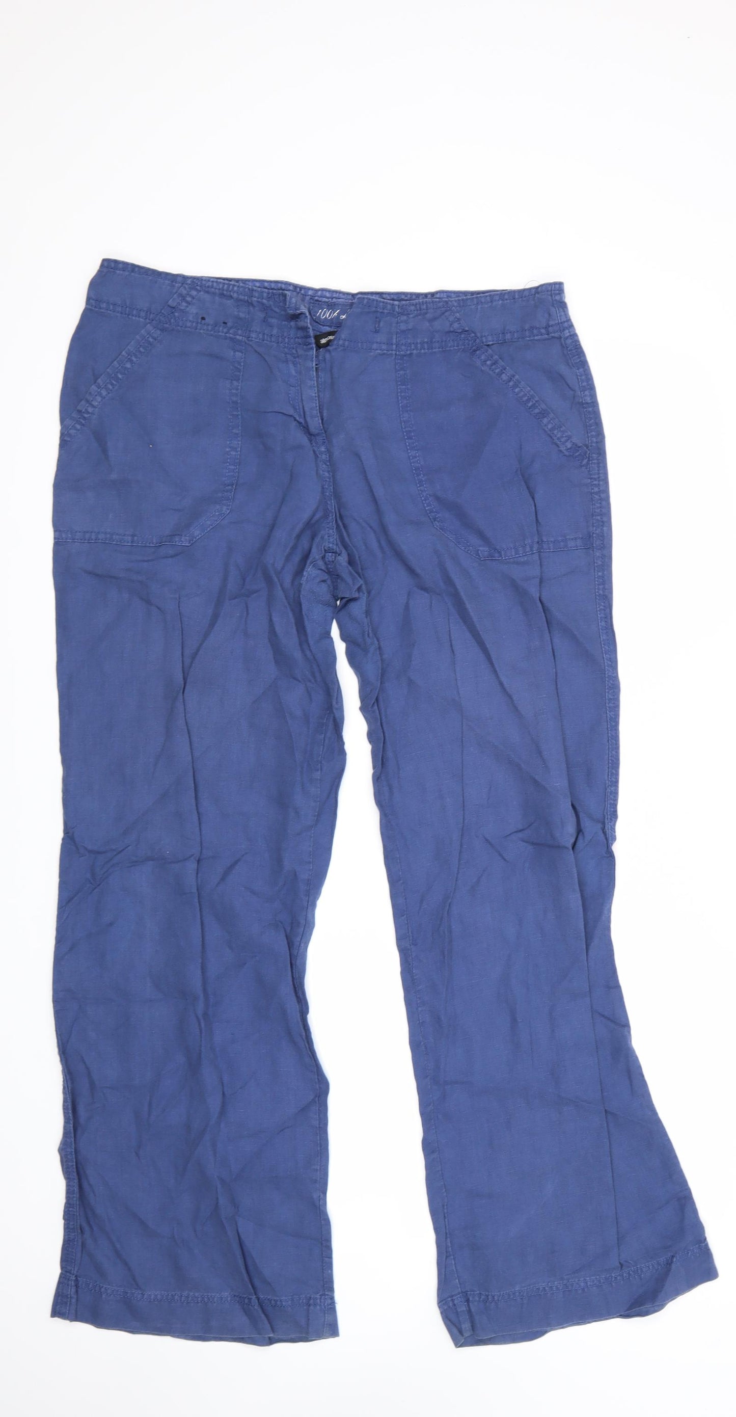 Atmosphere Womens Blue   Trousers  Size 12 L30 in