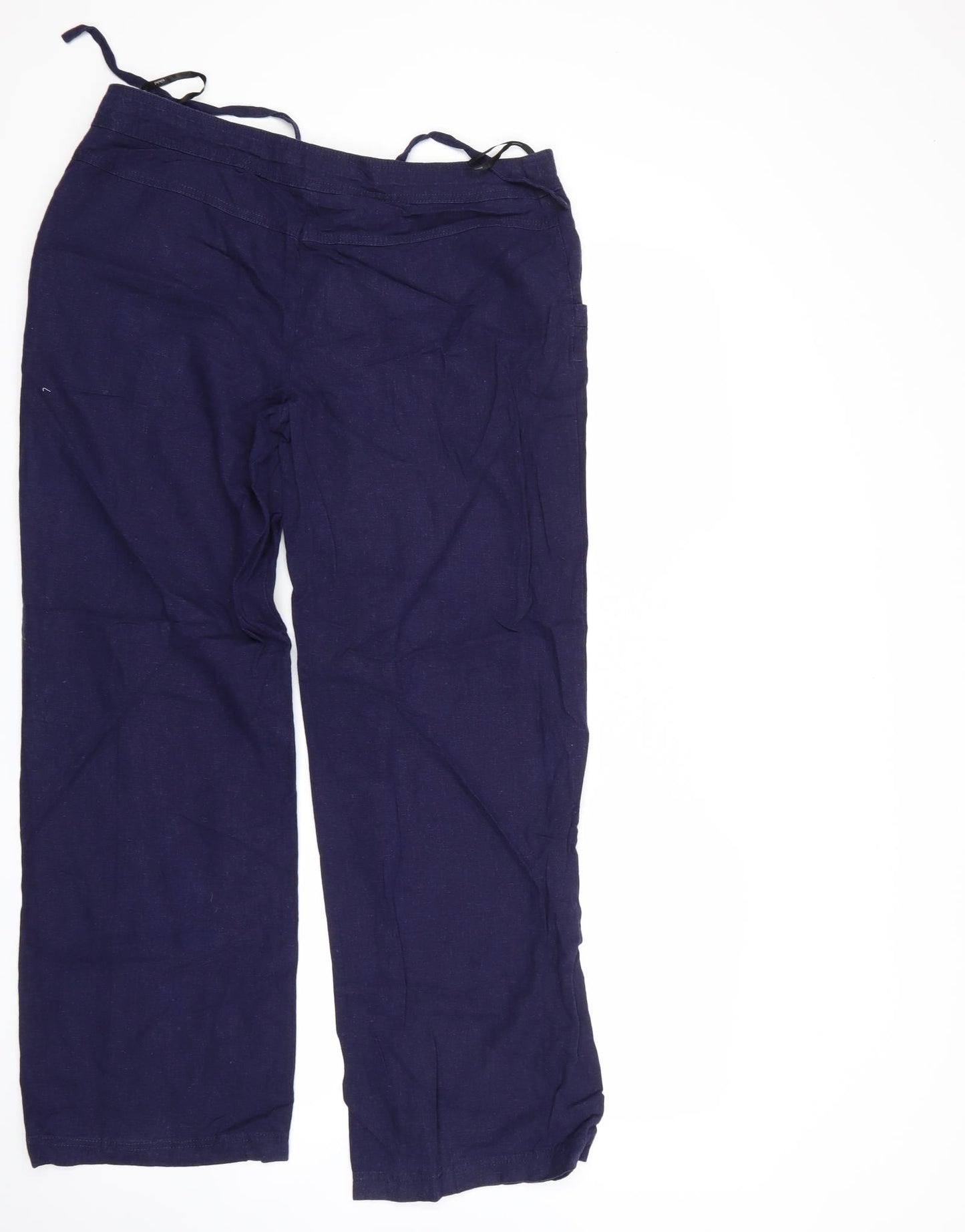 Papaya Womens Blue   Trousers  Size 12 L30 in