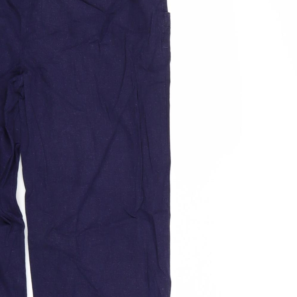 Papaya Womens Blue   Trousers  Size 12 L30 in
