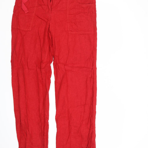 NEXT Womens Red   Trousers  Size 10 L30 in