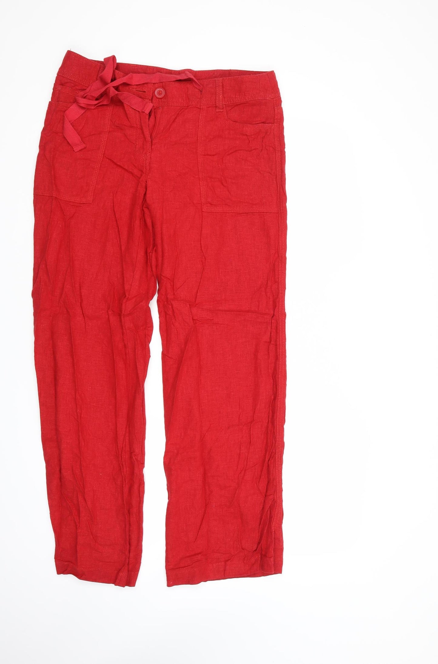 NEXT Womens Red   Trousers  Size 10 L30 in