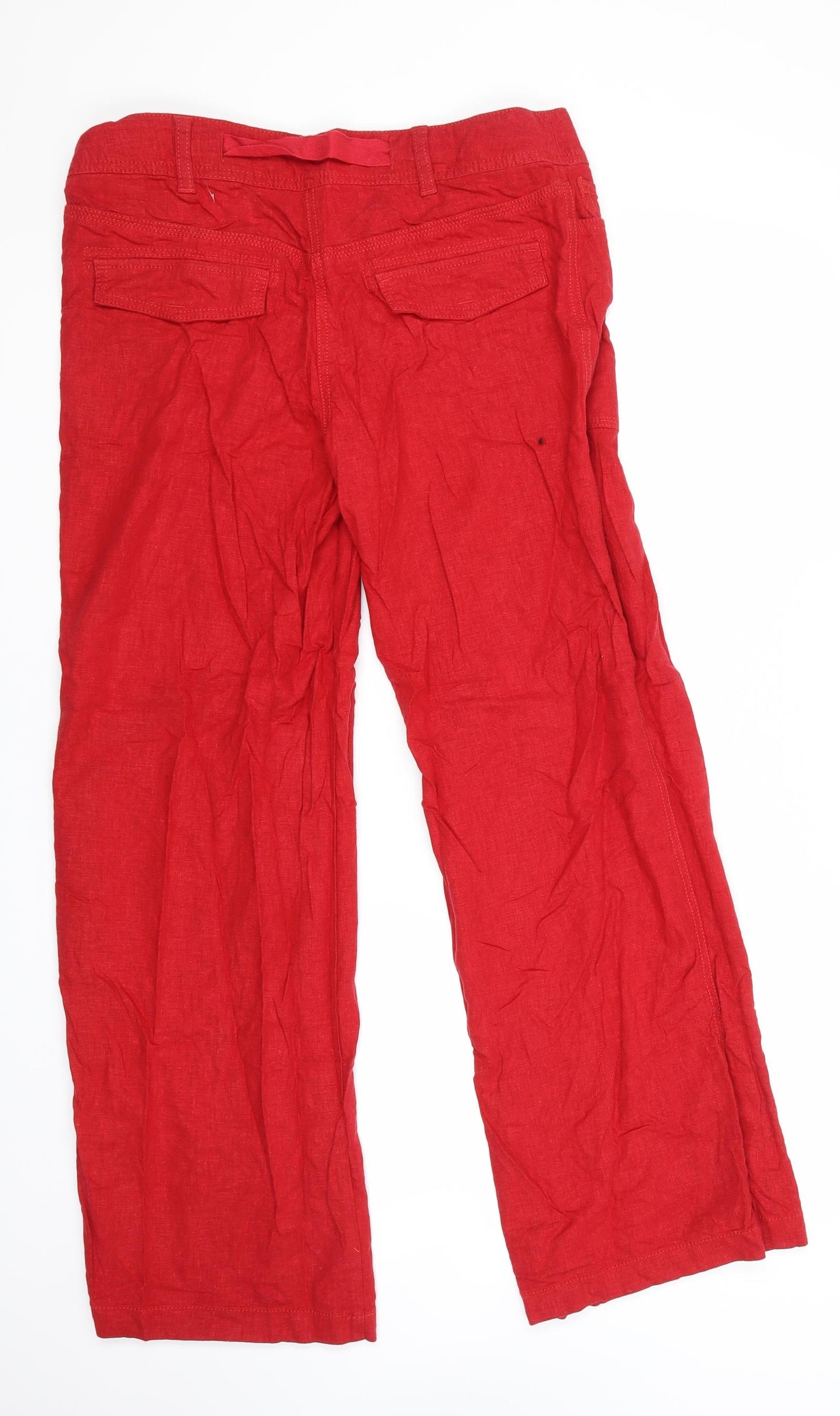 NEXT Womens Red   Trousers  Size 10 L30 in