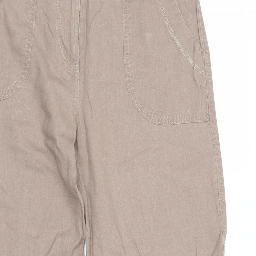 Marks and Spencer Womens Beige   Trousers  Size 10 L29 in