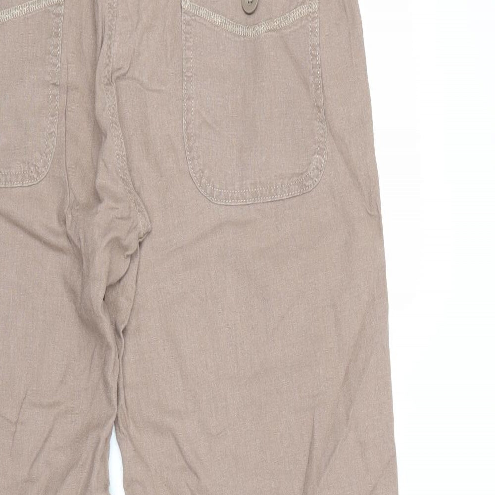 Marks and Spencer Womens Beige   Trousers  Size 10 L29 in
