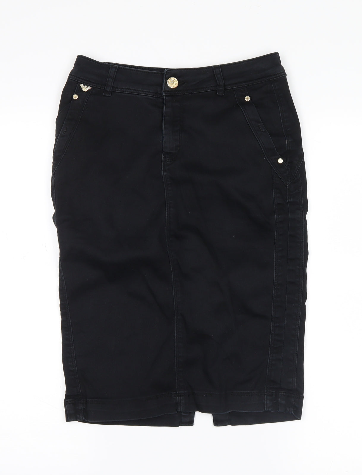 ARMANI Womens Blue   Straight & Pencil Skirt Size 27 in