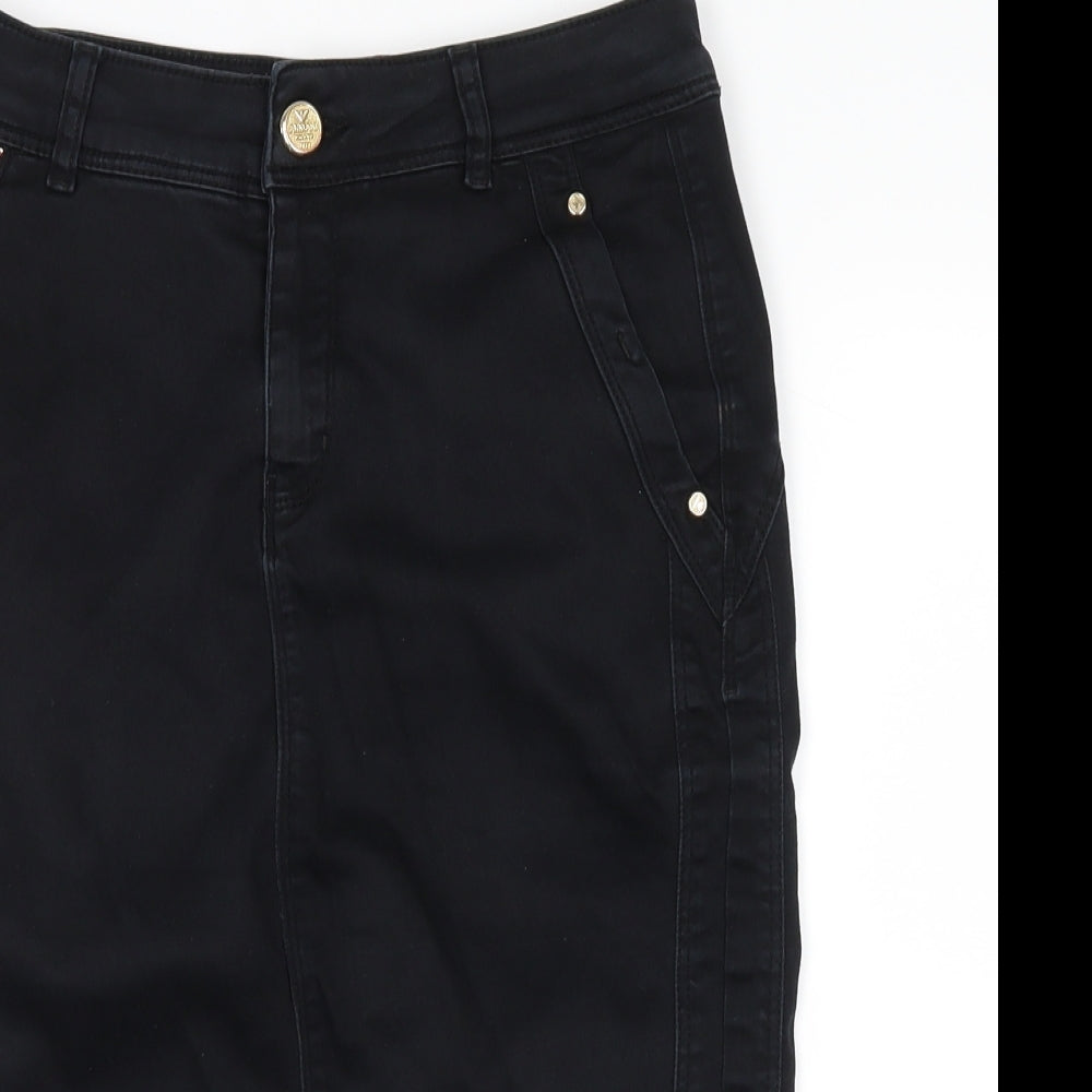 ARMANI Womens Blue   Straight & Pencil Skirt Size 27 in