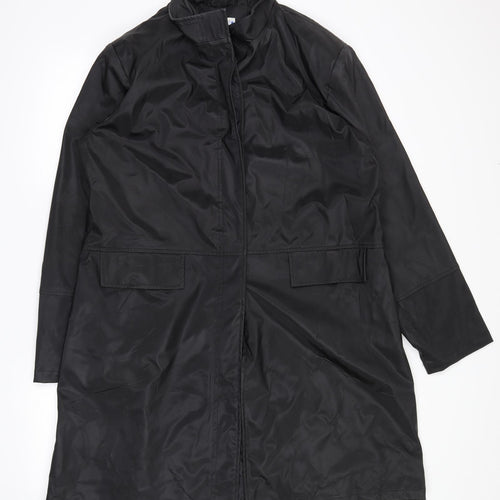 chapter Womens Black   Trench Coat Coat Size 20